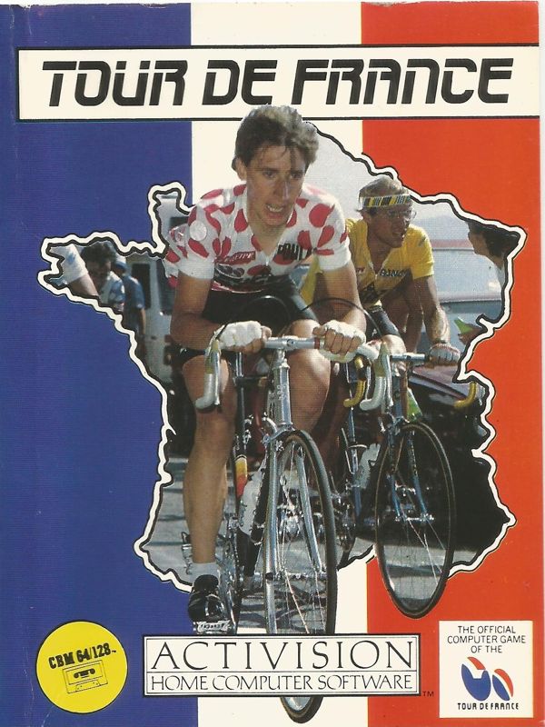 Tour De France box art for Commodore 64
